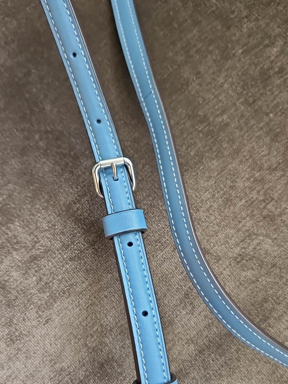 Coach Black Signature Crossbody with Light Blue Trim - Picture 7 of 8